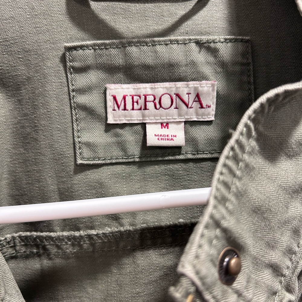 Merona Olive Green Jacket - Picture 3 of 3